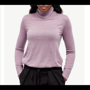 LF Markey Sweater Women's Joshua Turtleneck Wool Soft Knit Lavender Casual siz 4